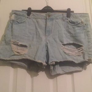 Destructed F21 Cutoff Shorts